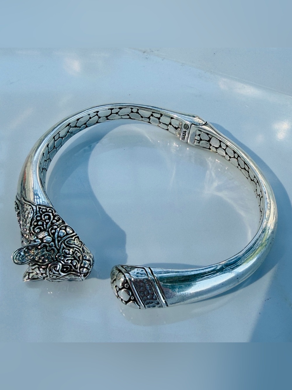 NWOT Sterling Silver SARDA split Shank Cat Bracelet